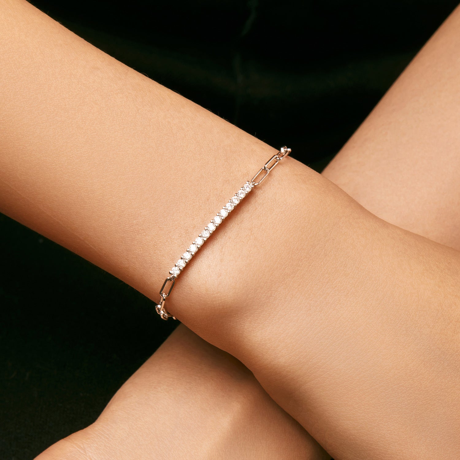 Wholesale Diamond Bracelet S925 Sterling Silver Light Luxury  Bracelet