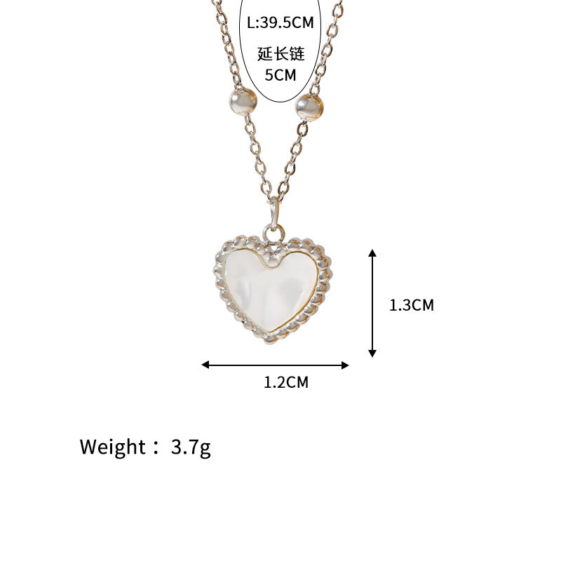 Wholesale  Stainless Steel Real Gold Color Preservation Temperament Love Butterfly Necklace