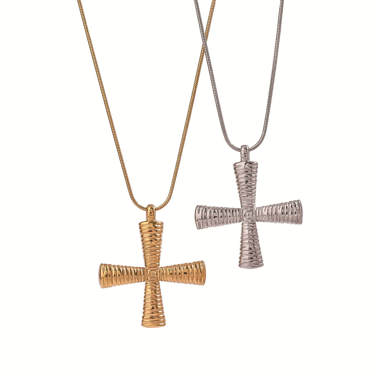 Wholesale cross stainless steel necklace