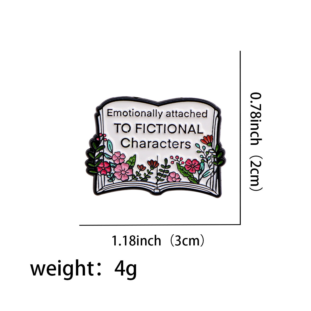 Wholesale Book Quotations Brooch