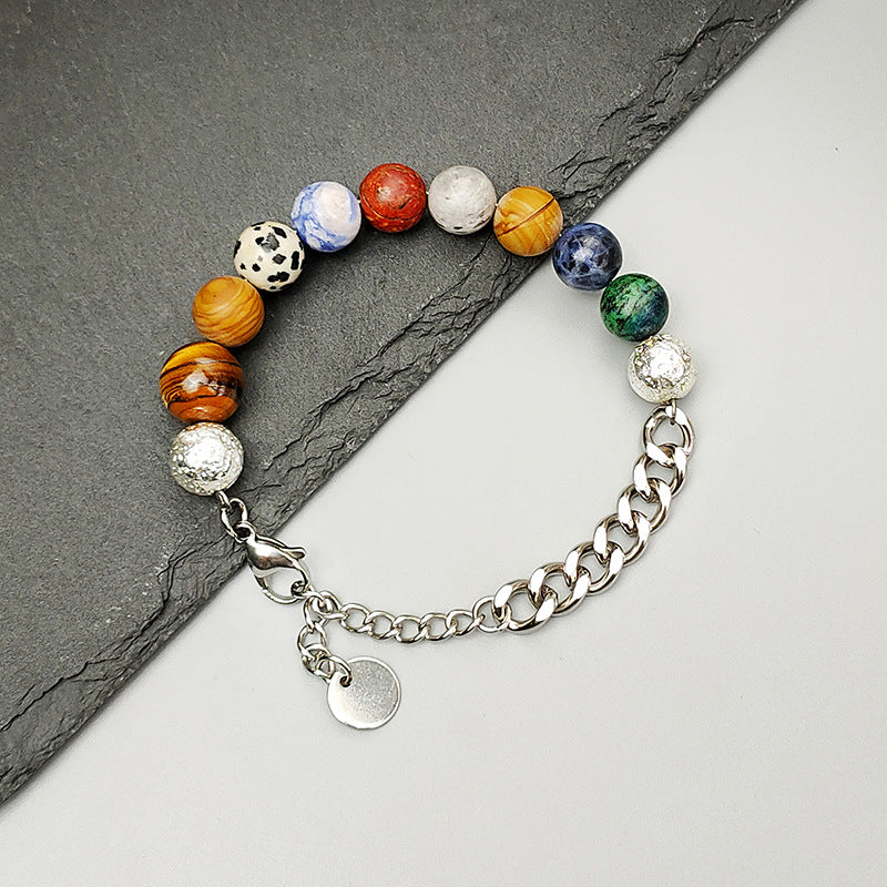 Wholesale  stainless steel couple bead bracelet