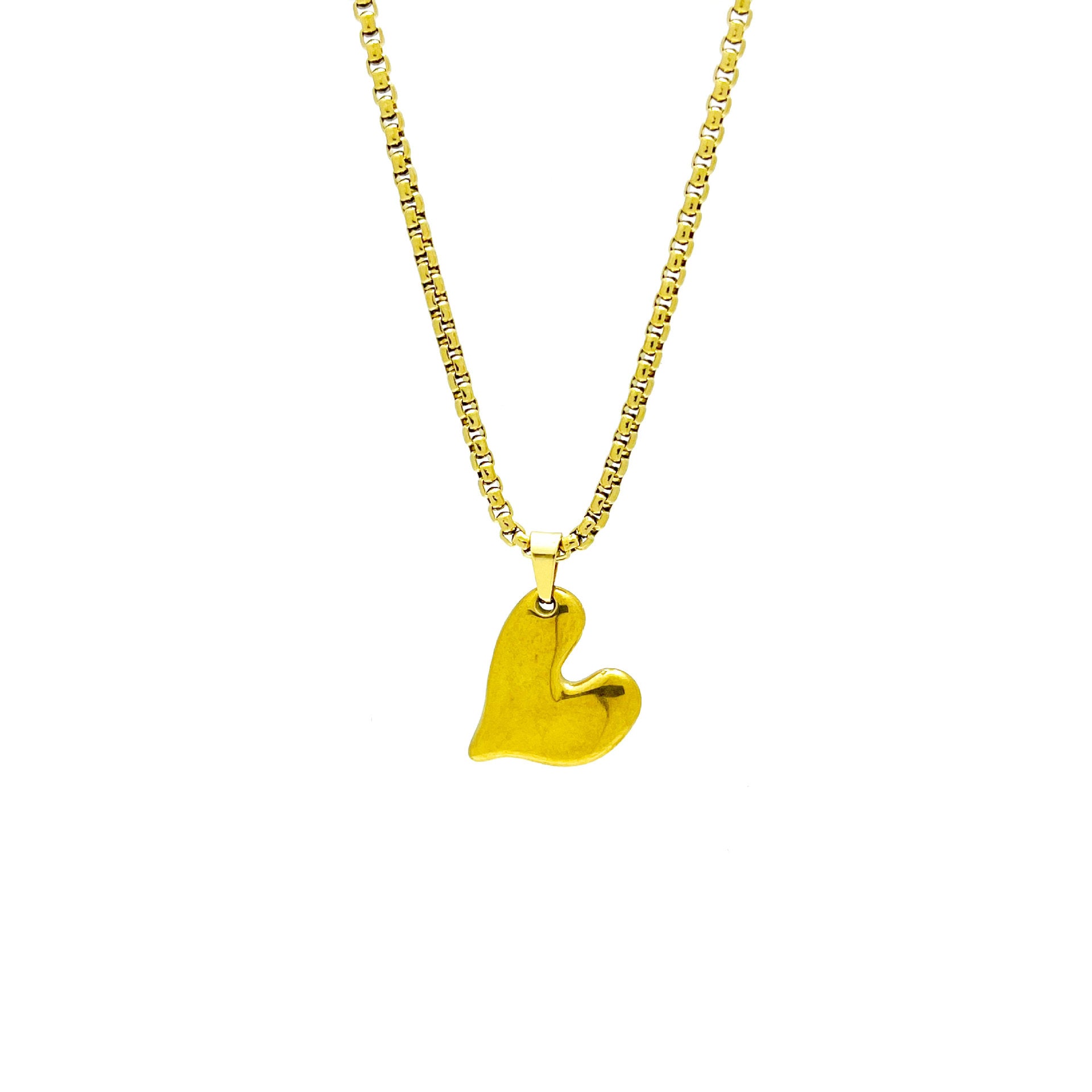 Wholesale retro cross heart pendant sweater chain stainless steel Necklace