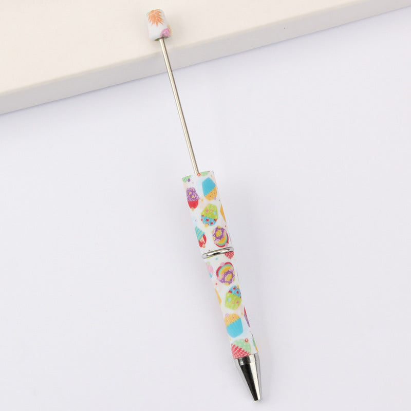 Wholesale Beadable Pens Leopard Print Floral Cow Independence Day Print DIY Beaded Pens ACC-PN-JinBN015