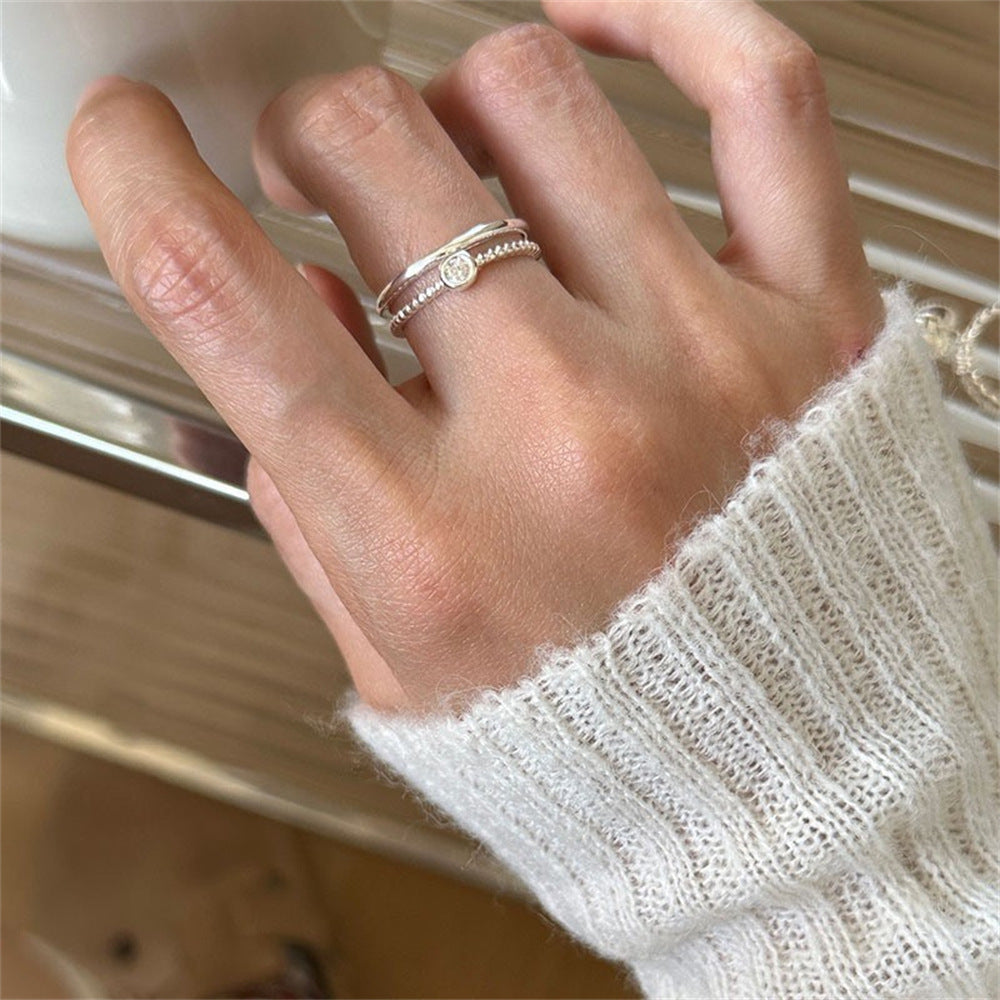 Wholesale Plain Irregular 925 Sterling Silver Ring ACC-RS-Yues009