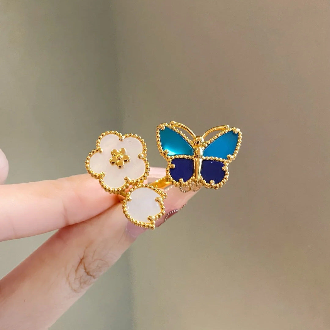 Wholesale Light Luxury Ladybug Butterfly Clover Bracelet Gold-Plated Fashion Jewelry Accessory for Women
