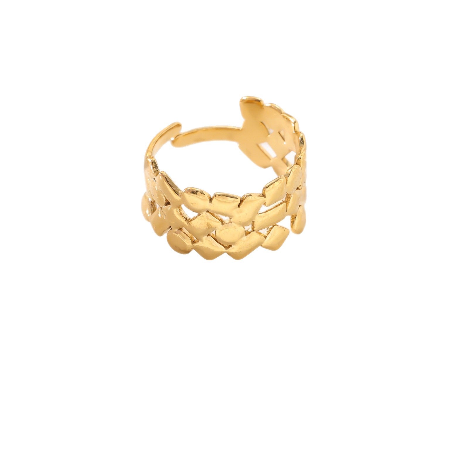 Wholesale Stainless steel open-face ring