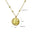 Wholesale  Natural Sun Stone Cut-out Pendant Stainless Steel Necklace