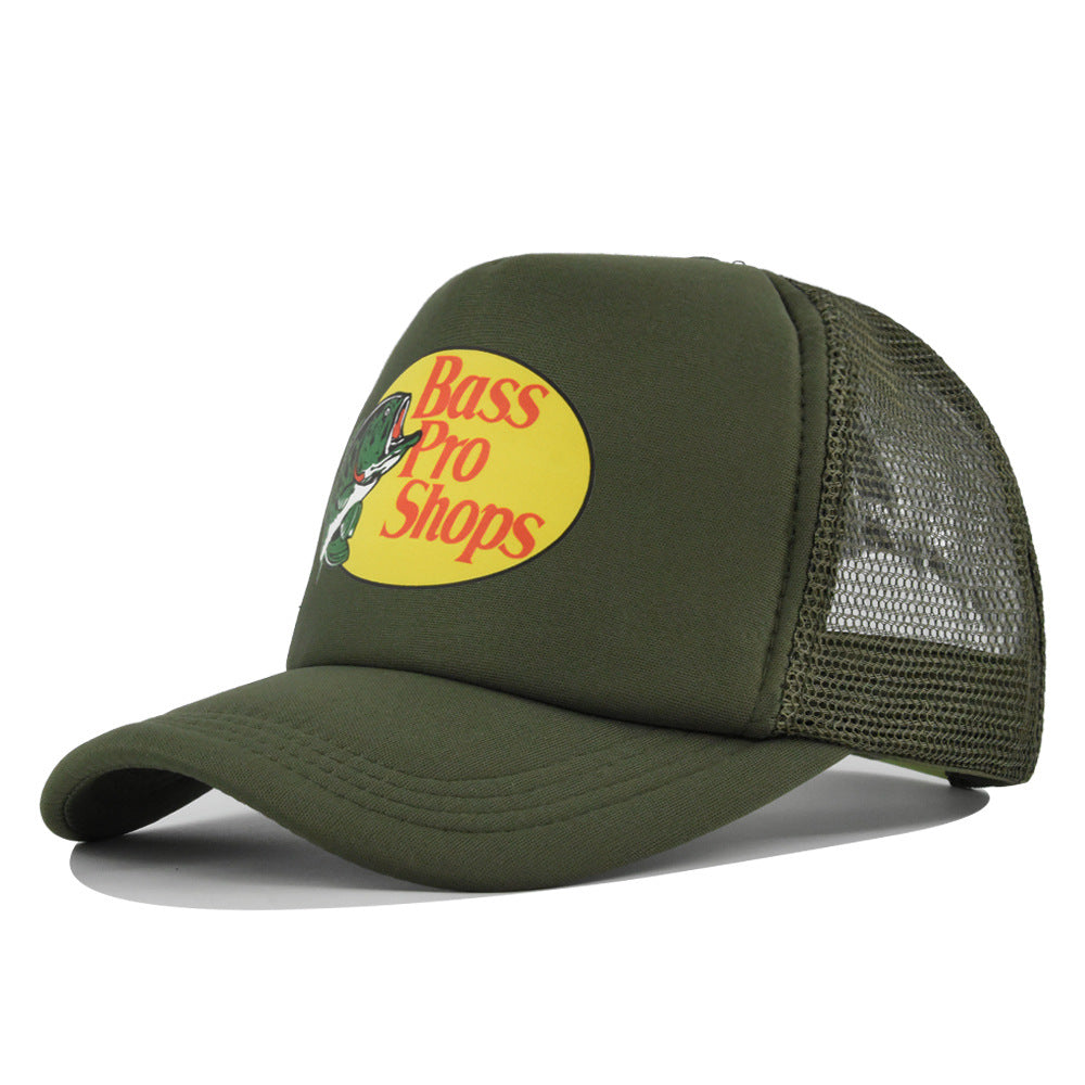 Wholesale Printed fish silk screen cap summer net Hat