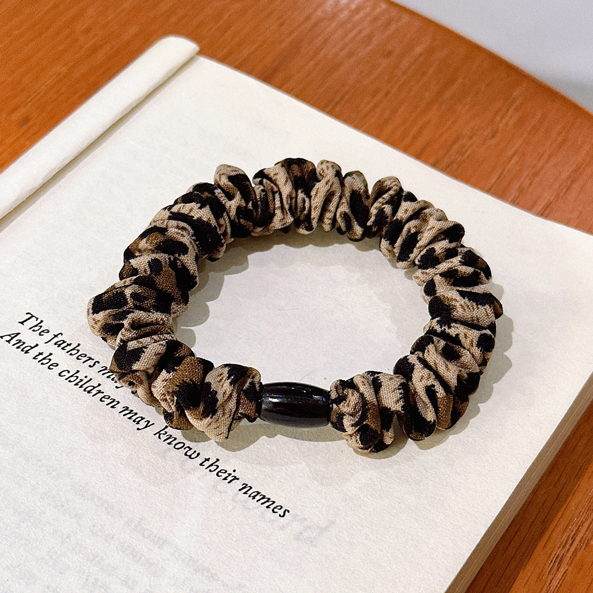 Wholesale 10pcs Leopard Print High Elastic Hair Band ACC-HS-Huidi035