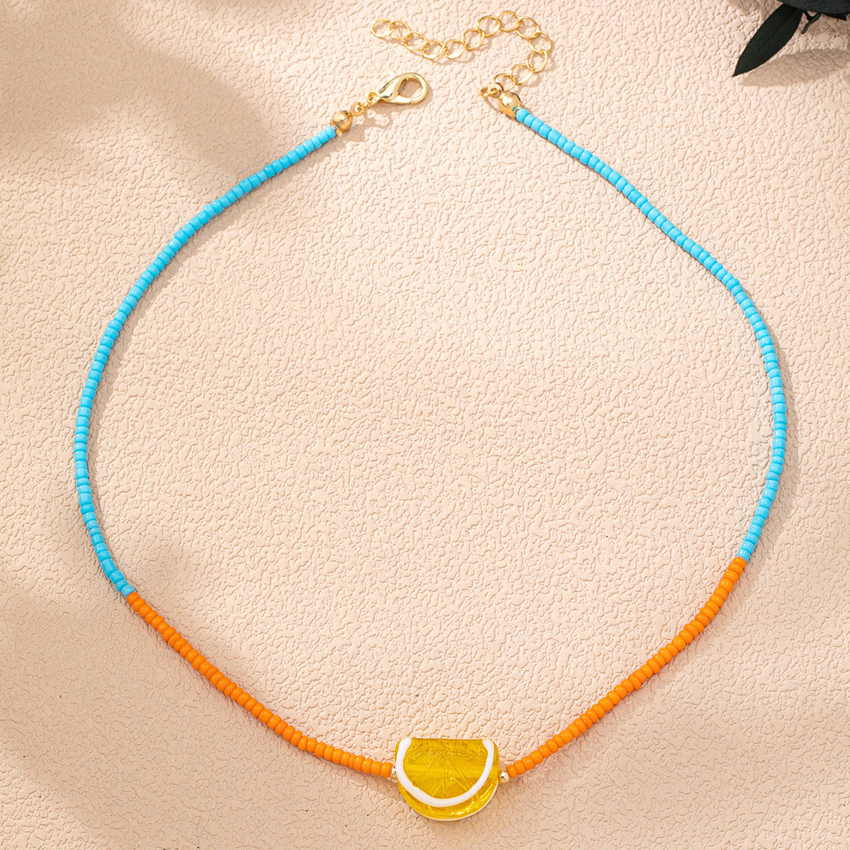 Wholesale Bohemian Fruit Pendant Handmade Beaded Chain Necklace Women S Vacation Jewelry Accessory