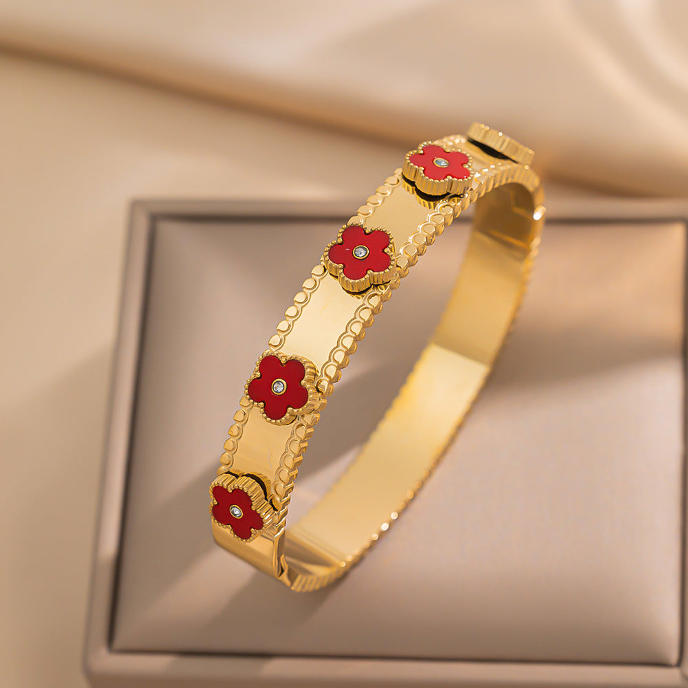 Wholesale Titanium Steel Diamond Bracelet ACCVIP-BT-KuCai017