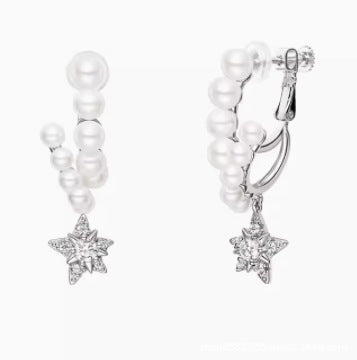 Wholesale shooting star simple earrings ear clip