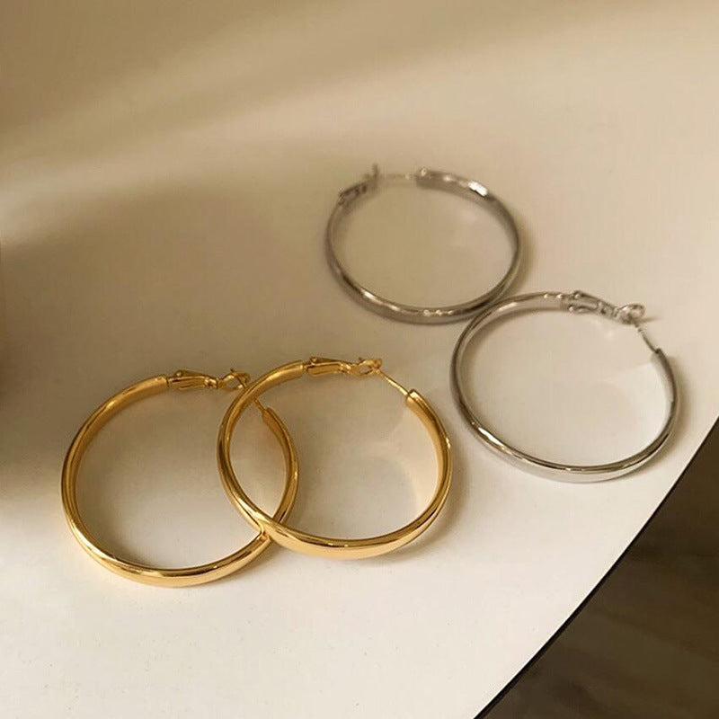 Wholesale Metal Hoop Earrings for Women Elegant Earrings ACC-ES-DangKa001