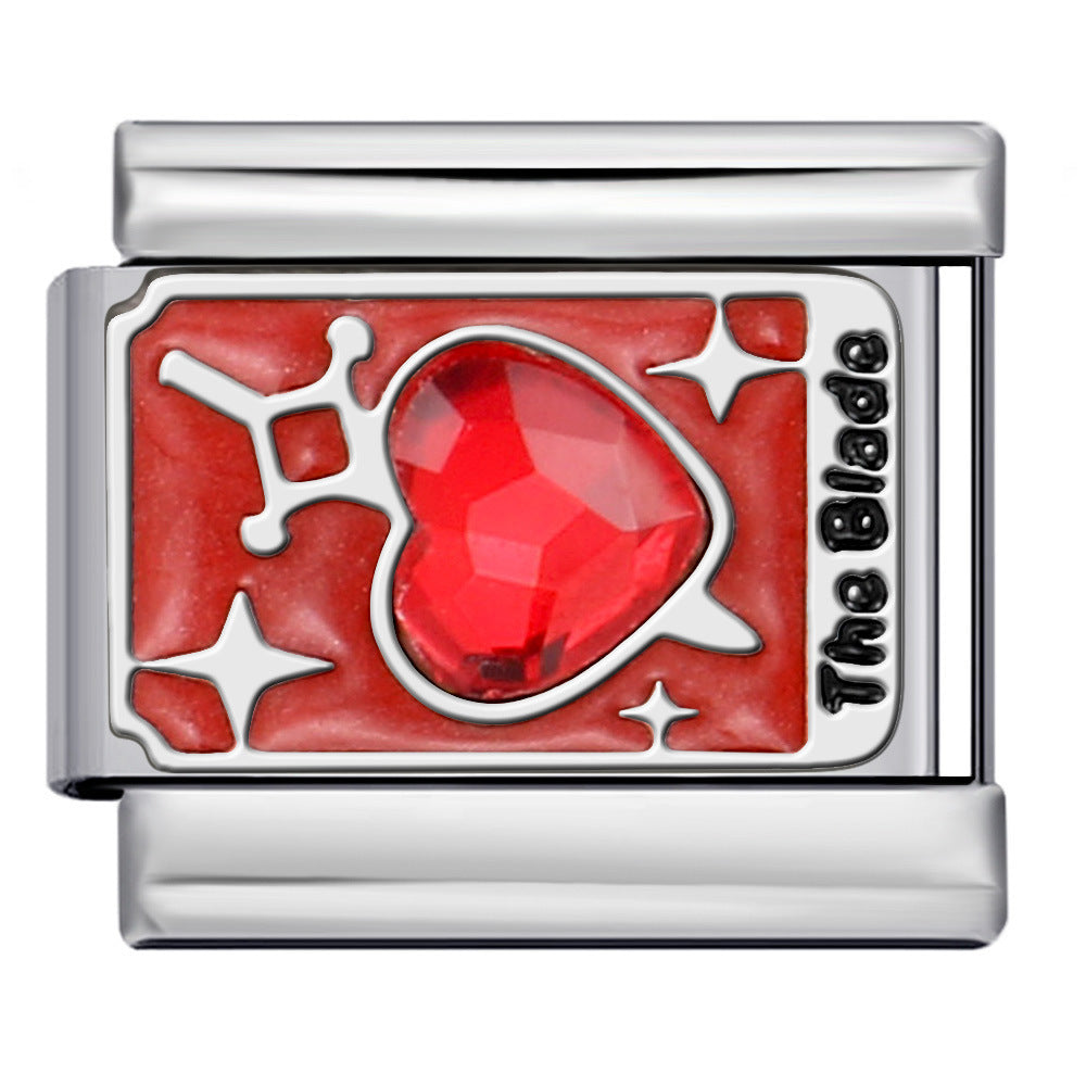 Wholesale Italian Modular Stainless Steel Tarot Card SeriesDIY Bracelet