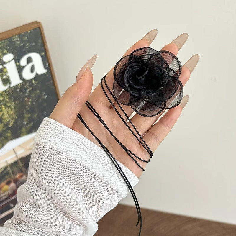 Wholesale  Rose Flower Necklace Summer Clavicle Chain