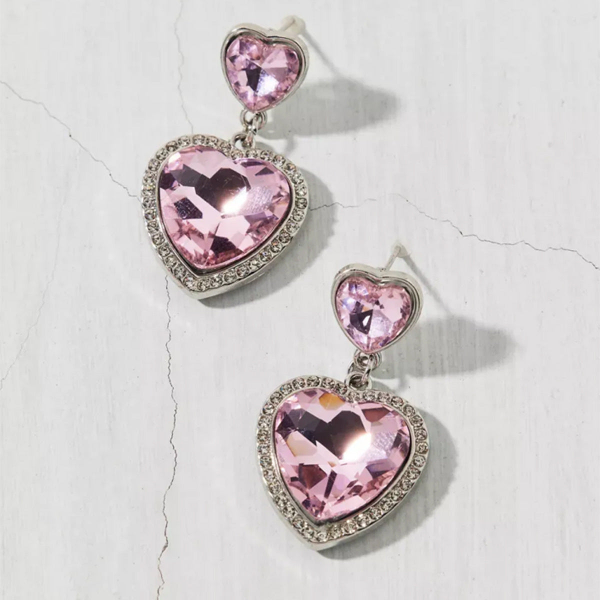 Wholesale Alloy Heart Shape Earrings Fashion Jewelry Accessory for Women Gift