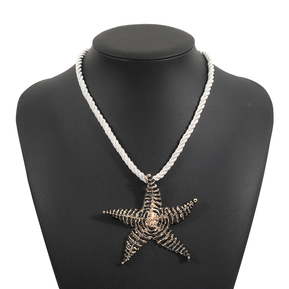 Wholesale beach starfish pendant necklace  ZA  irregular alloy clavicle Necklace