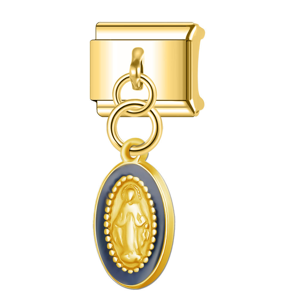 Wholesale Italian Charm Bracelet 9mm DIY Splicing Cute Creative Stainless Steel Composable Bracelet