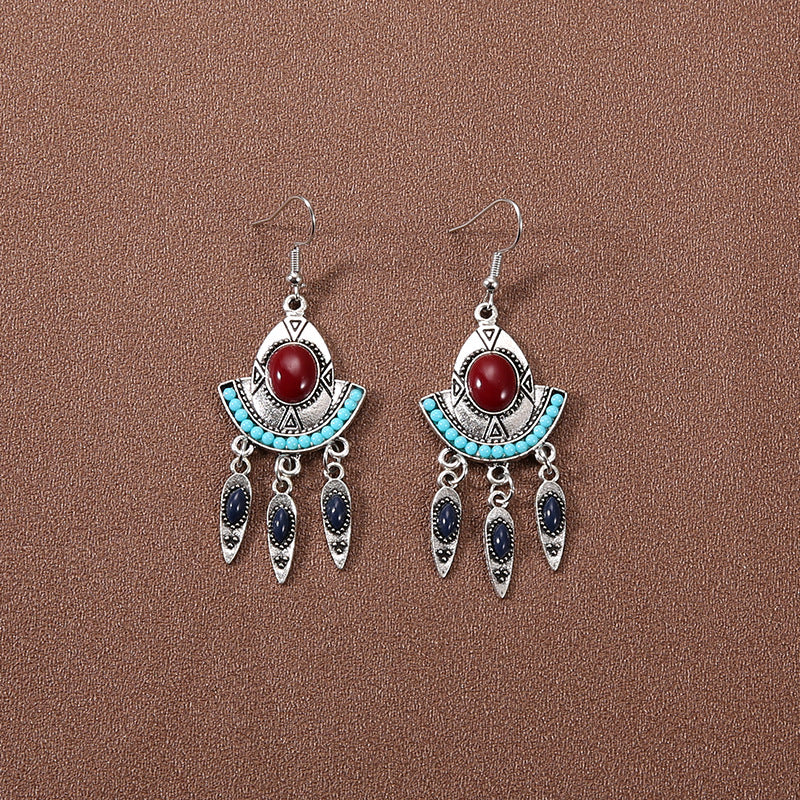 Wholesale Retro Tassel Long Earrings Ethnic Style Earrings ACC-ES-Gumi007