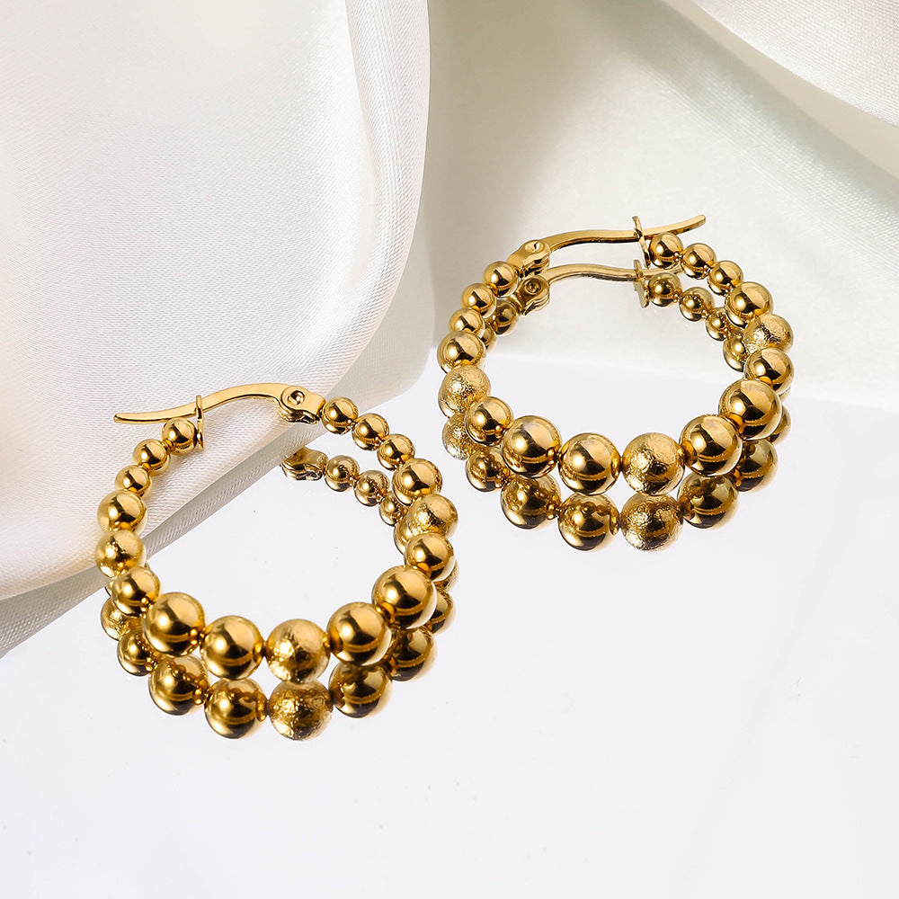 Wholesale Stainless Steel Geometric Irregular Shaped Earrings ACC-ES-RuiX010