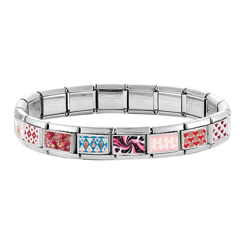 Wholesale DIY Bracelet Making Kit with Floral and Starry Sky Designs,  Stainless Steel,  Fashion Jewelry Accessory
