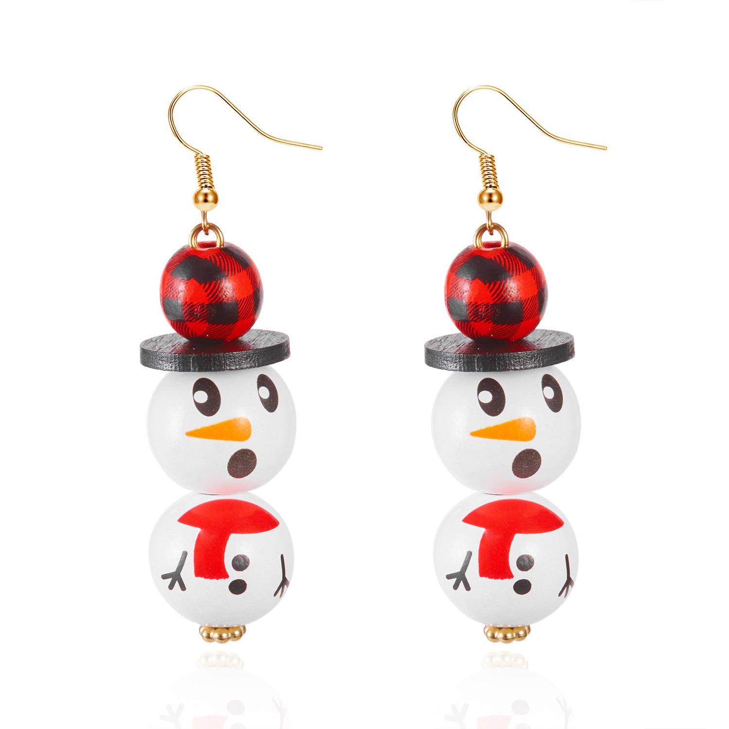 Wholesale Cartoon Christmas Snowman Earrings