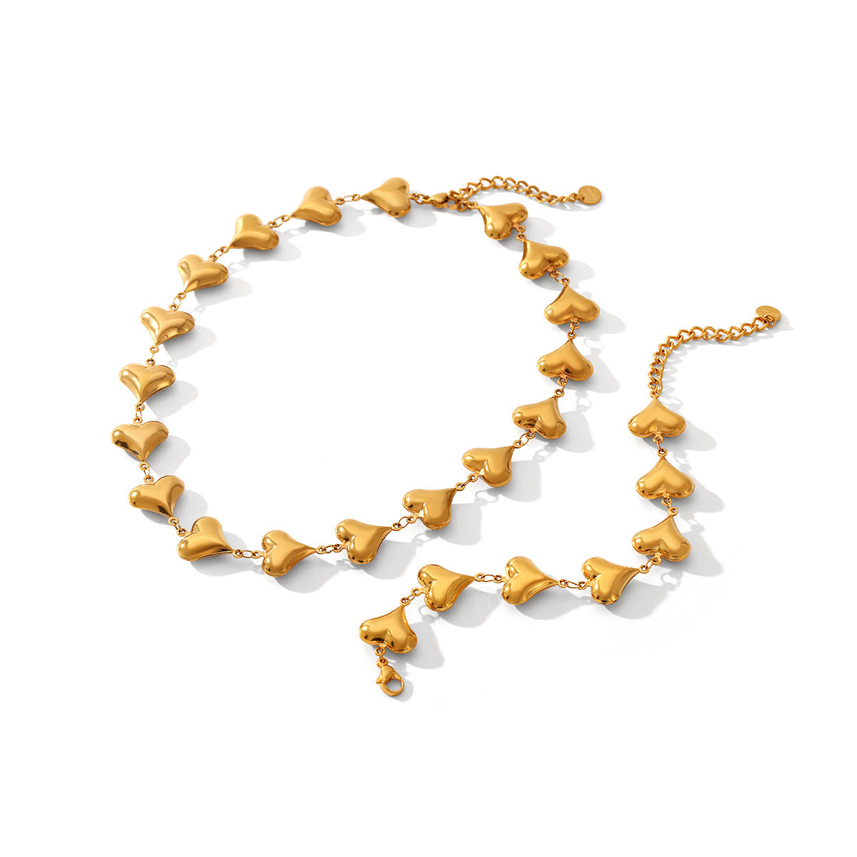 Wholesale  stainless steel 18K gold jewelry high sense love bracelet