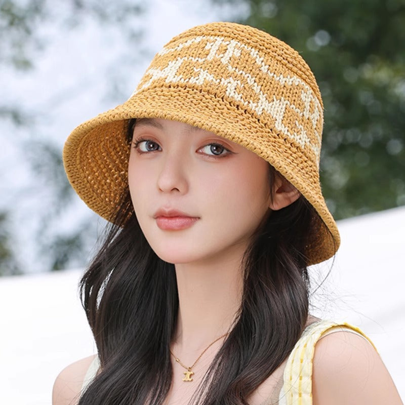 Wholesale Hollow Woven Fisherman Hat Bucket Hat