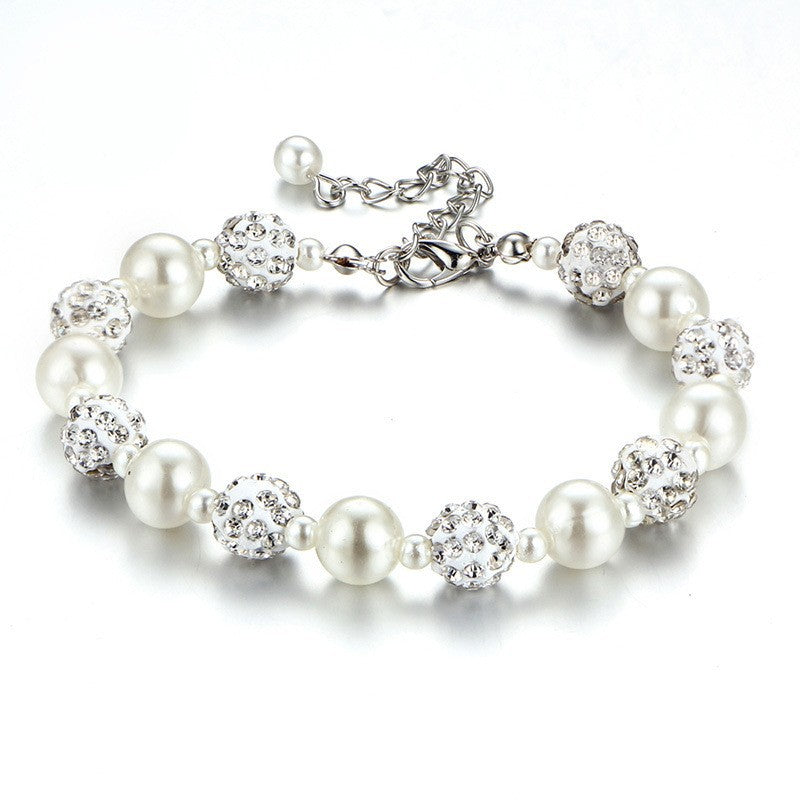 Wholesale Diamond Pearl Bracelets ACC-BT-Yima015
