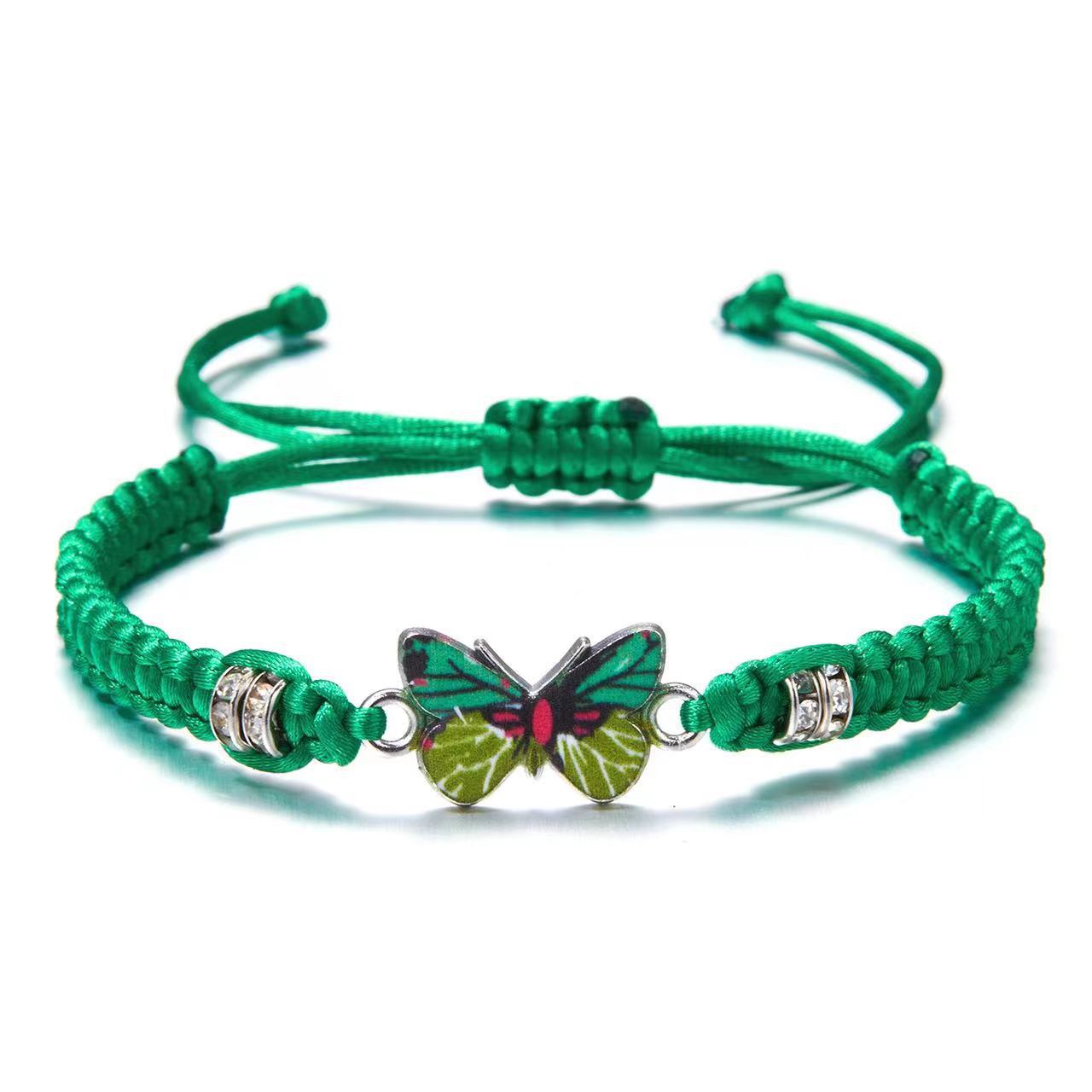Wholesale hand-woven couple butterfly bracelet