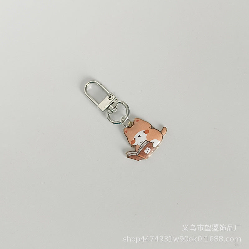 Wholesale Creative and able alloy cat Keychains