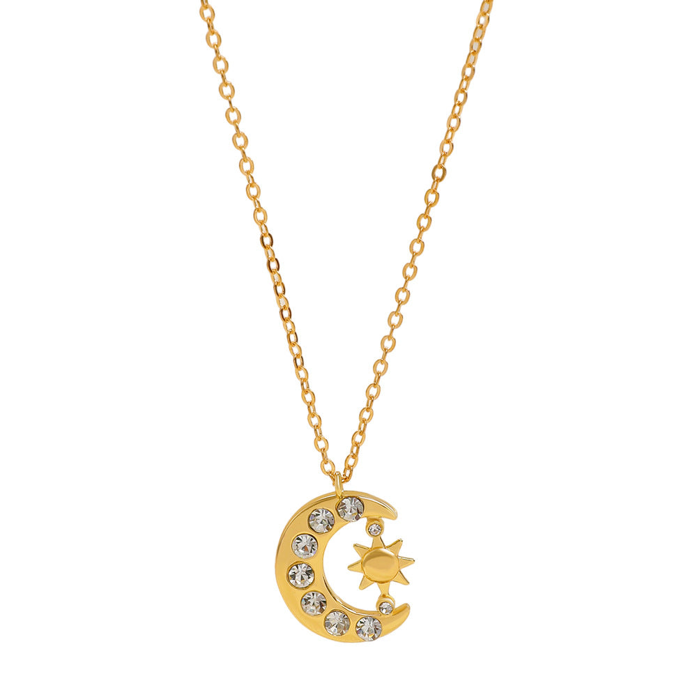 Wholesale Moon and Sun Necklace