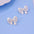 Wholesale  Bow Earrings  Rhinestone Light Luxury Earrings