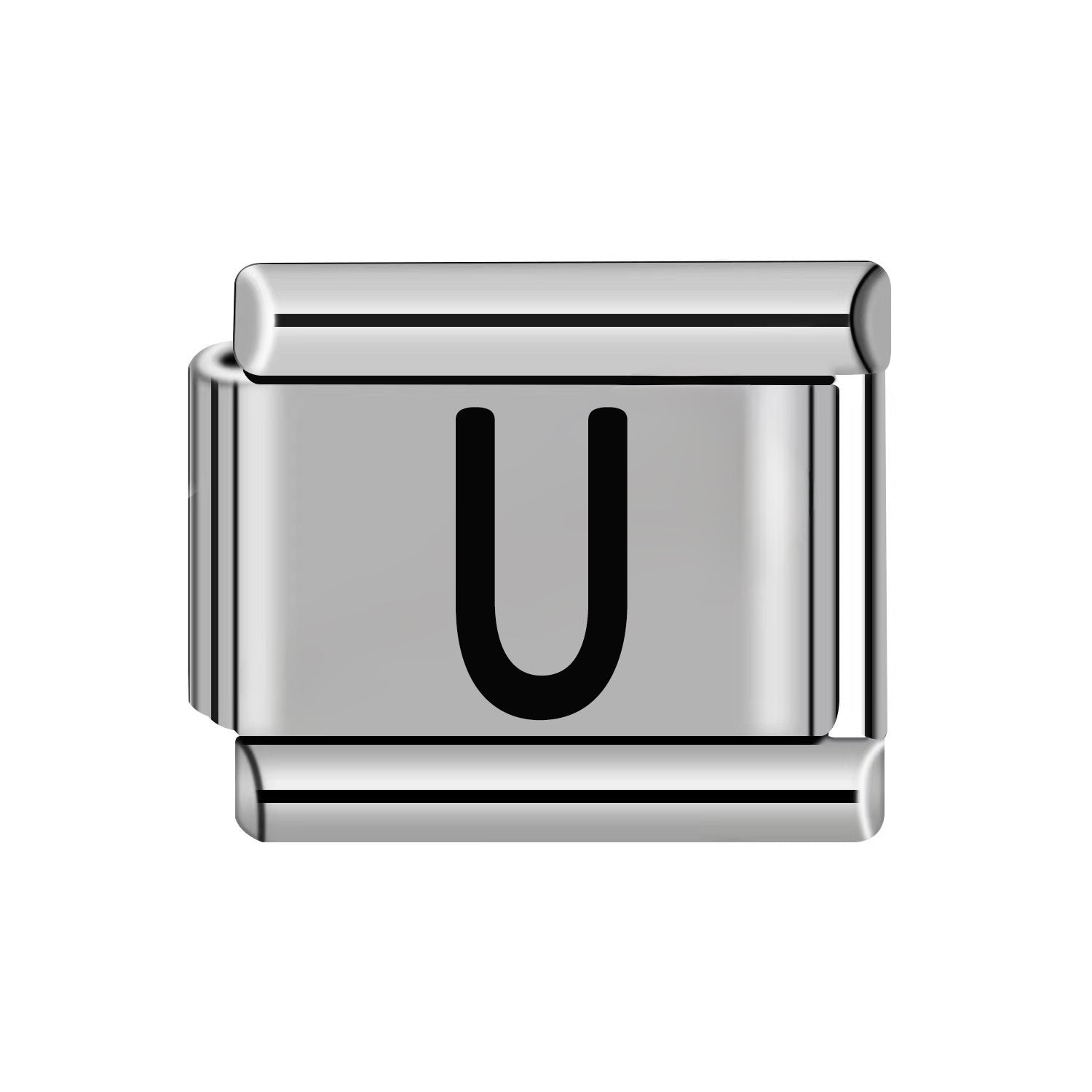 Wholesale 10pcs Italian Charm Bracelet 9mm DIY Splicing Removable Stainless Steel Letter Composable Bracelet ACC-BT-XY051