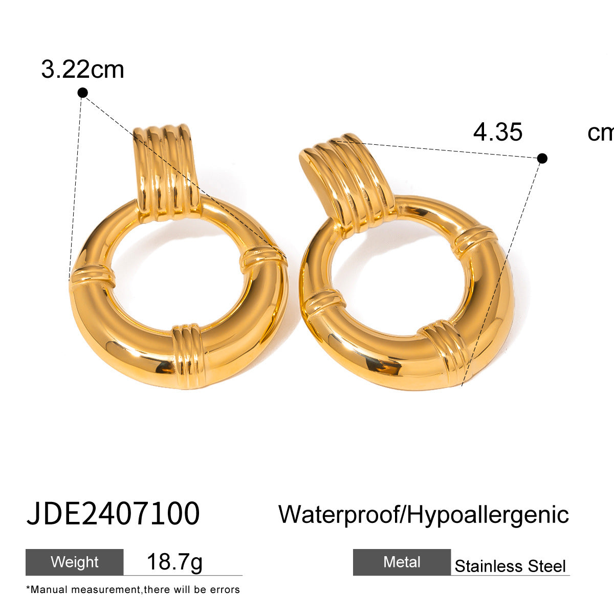 Wholesale Stainless Steel Hoop Earrings ACC-ES-WanX007