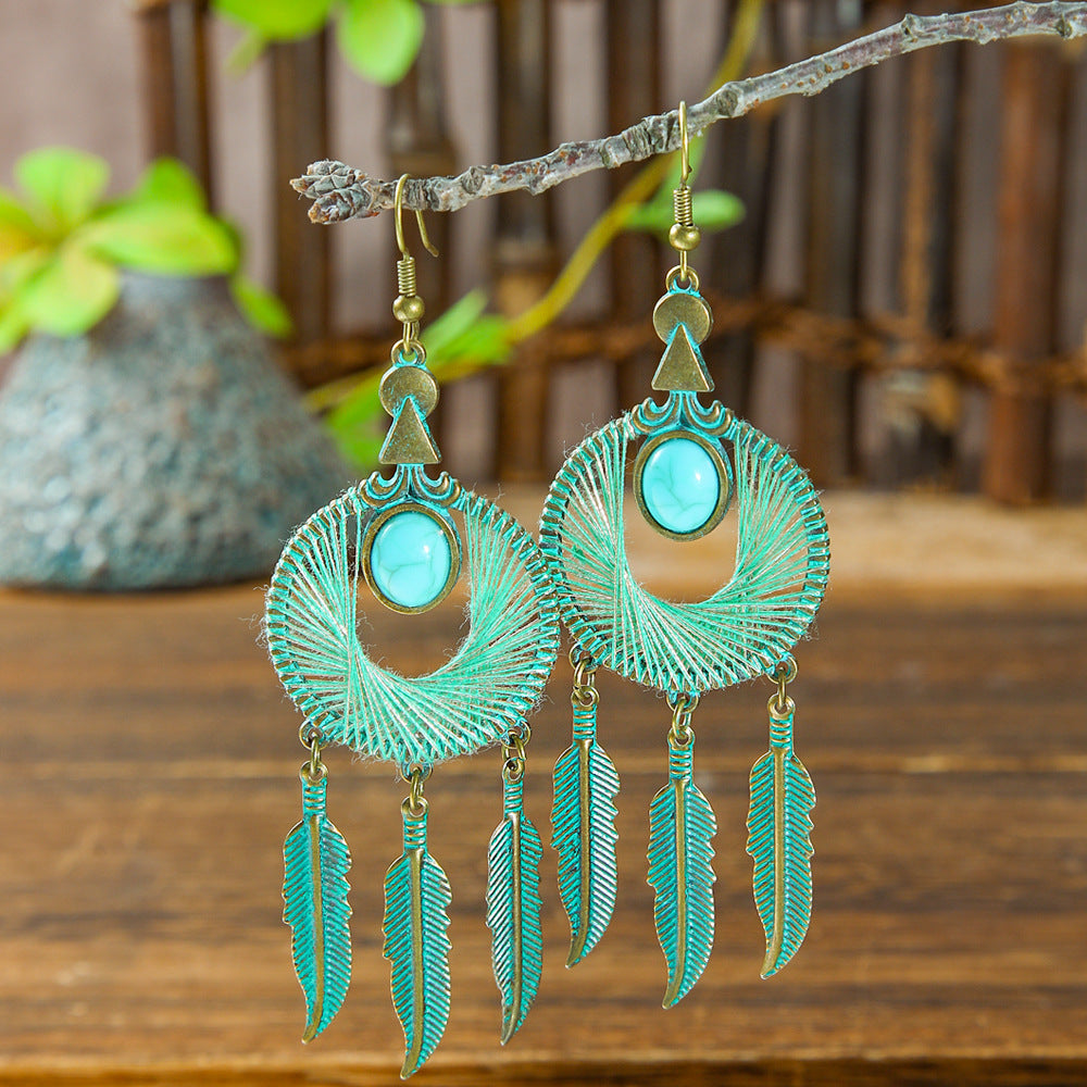 Wholesale  retro alloy earrings Bohemian fashion jewelry