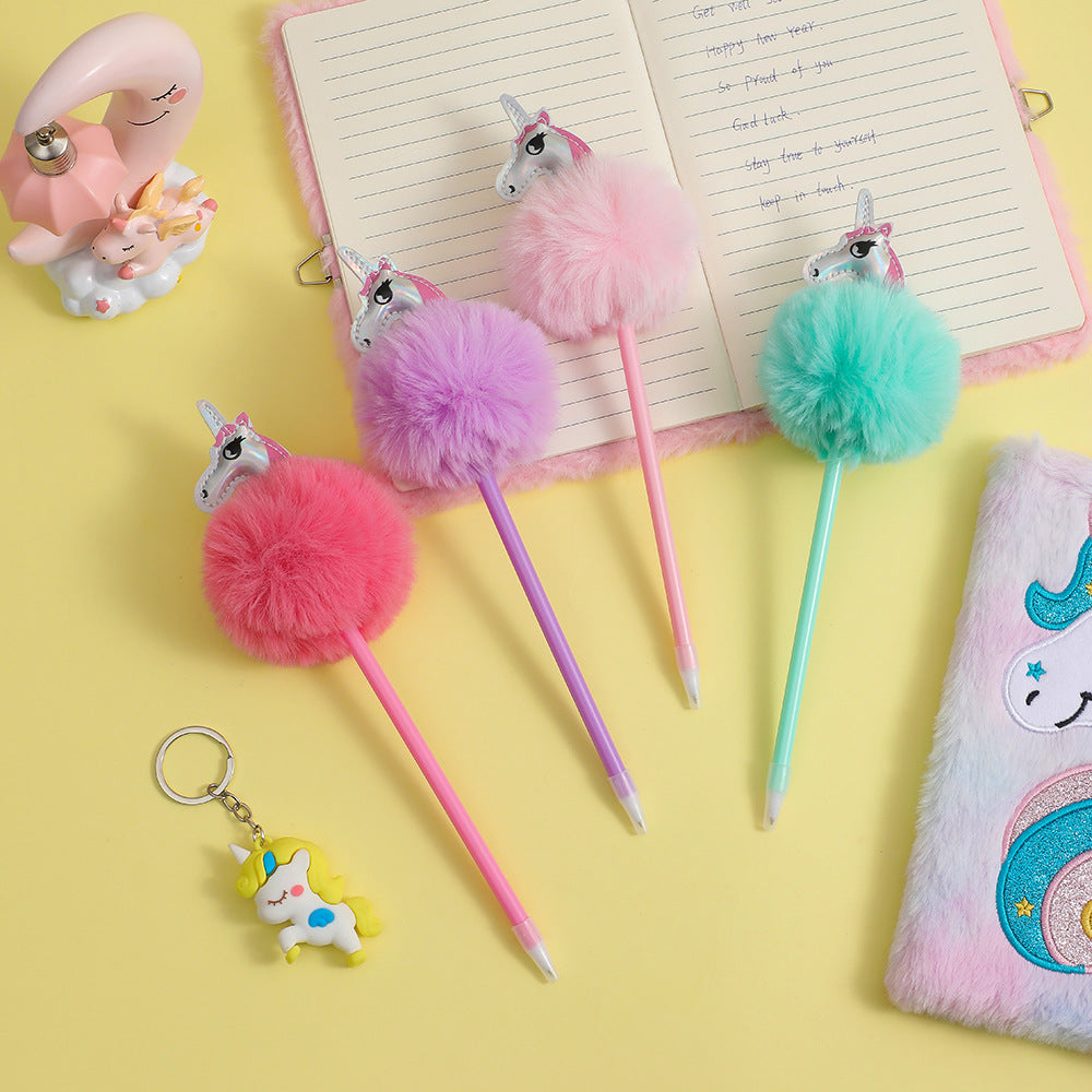 Wholesale  cartoon Unicorn ball pen student creative writing ballpoint pen