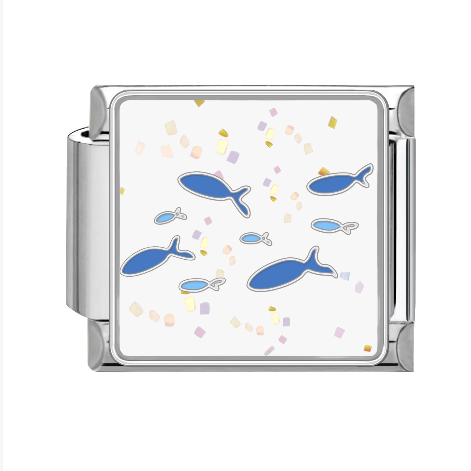 Wholesale Italian Charm Bracelet 9mm DIY Splicing Removable Marine Series Titanium Steel Composable Bracelet