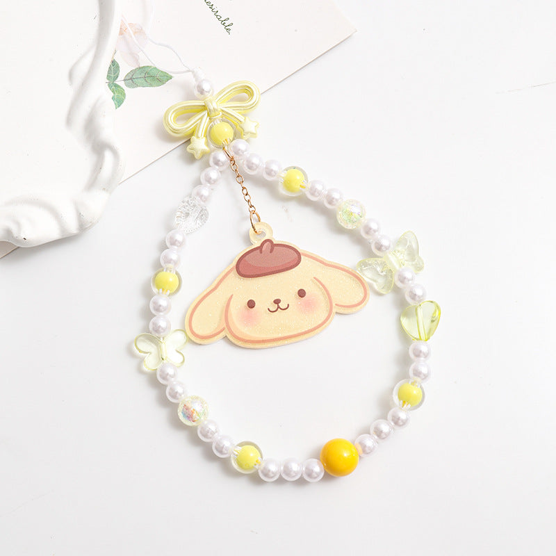 Wholesale Cartoon Mobile Phone Rope Acrylic Keychains  ACCVIP