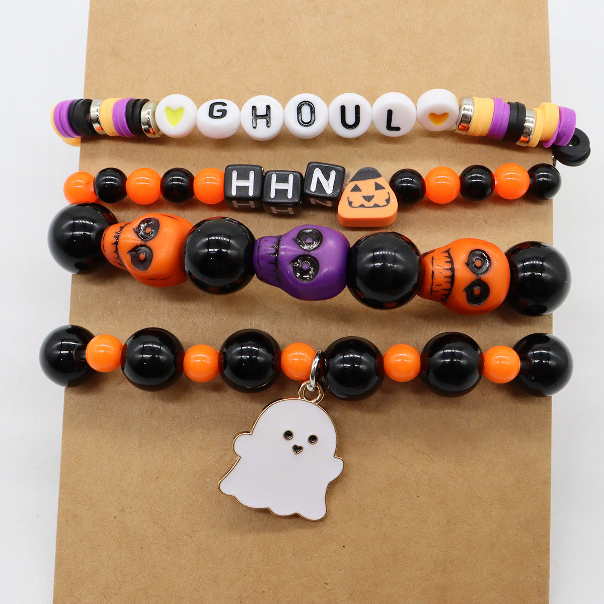 Wholesale Halloween Stretch Multi-layer Bracelet Set ACC-BT-Nanh004