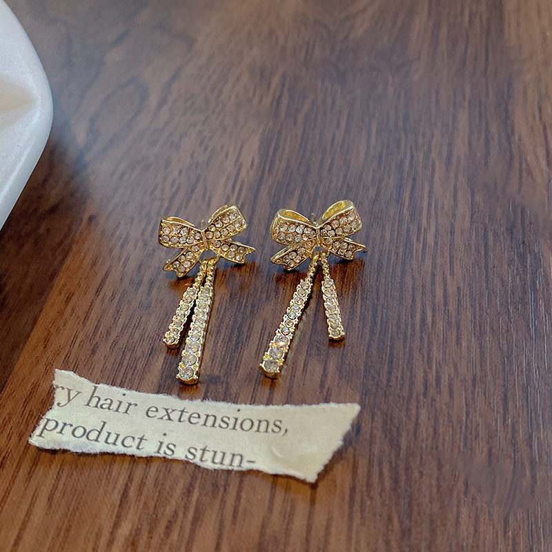 Wholesale Bow Copper S925 Silver Needle Earrings Bow Earrings Pearl Earrings ACC-ES-LvSha002