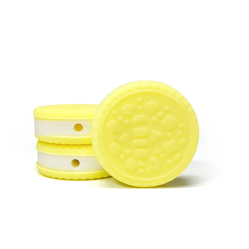 Wholesale 10pcs Sandwich Biscuits Macarons Silicone Fun Food and Play Ornaments DIY Focus Beads Focal Beads ACC-BDS-WDX206