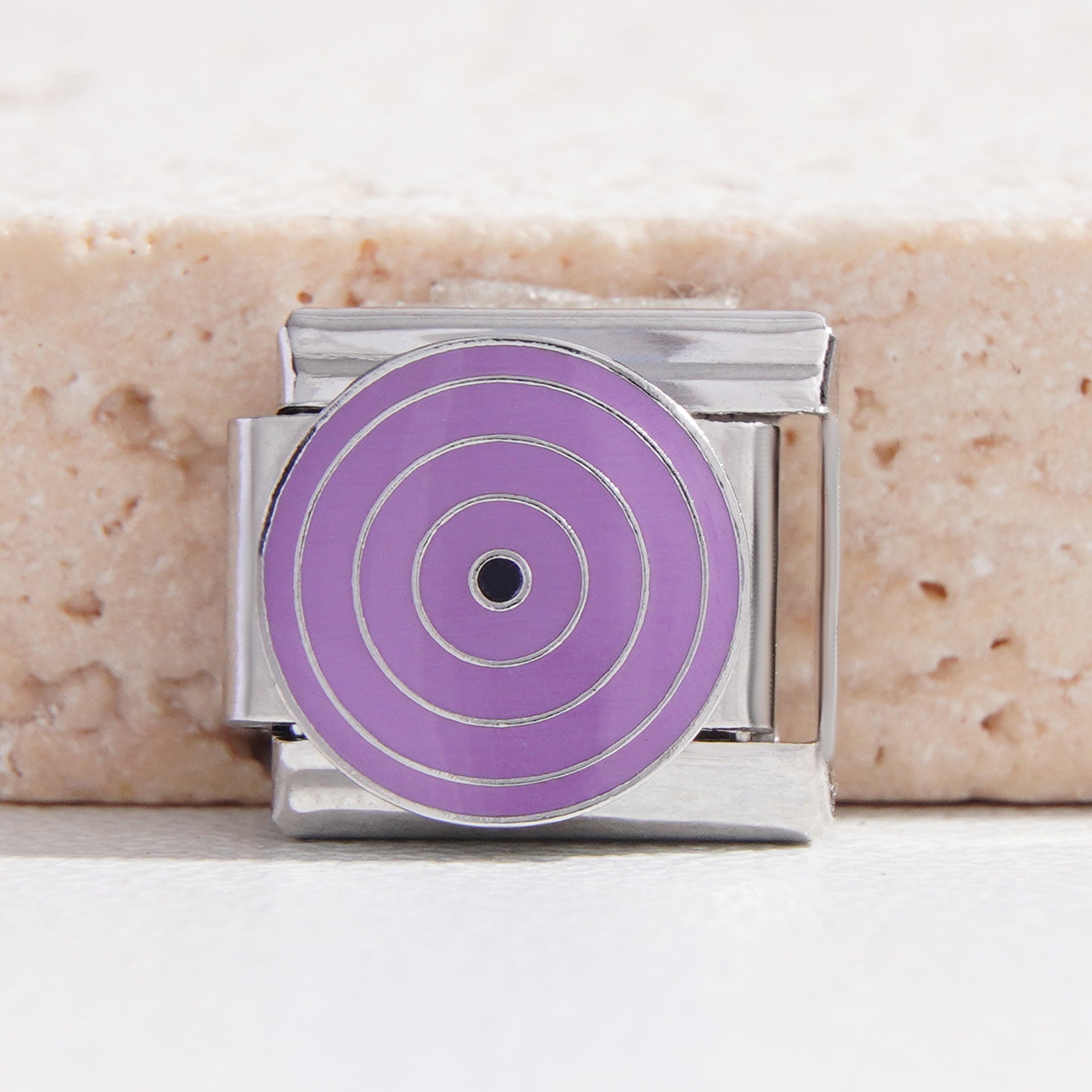 Wholesale 9mm Italian Charm Starter Bracelets DIY square Single Section Creative Stainless Steel Composable Bracelet