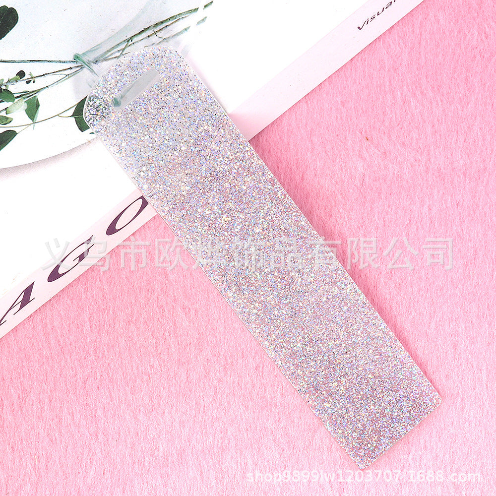 Wholesale 10PCS DIY Glitter Acrylic Bookmarks