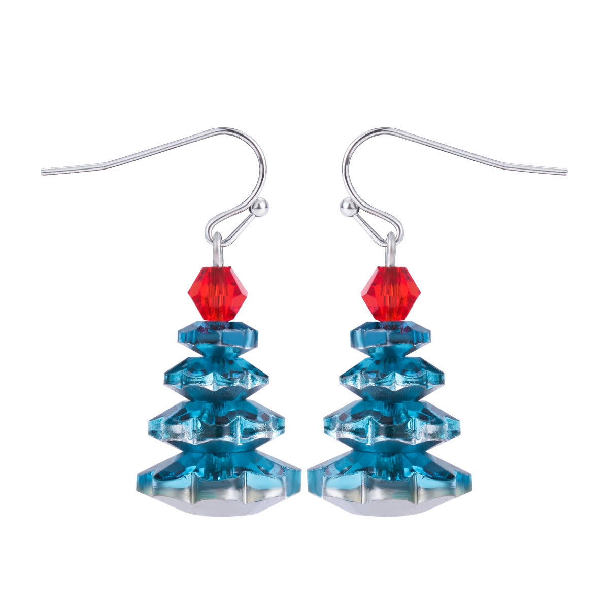 Carton de gros dessin animé Elk Old Snowman Boucles d'oreilles colorées