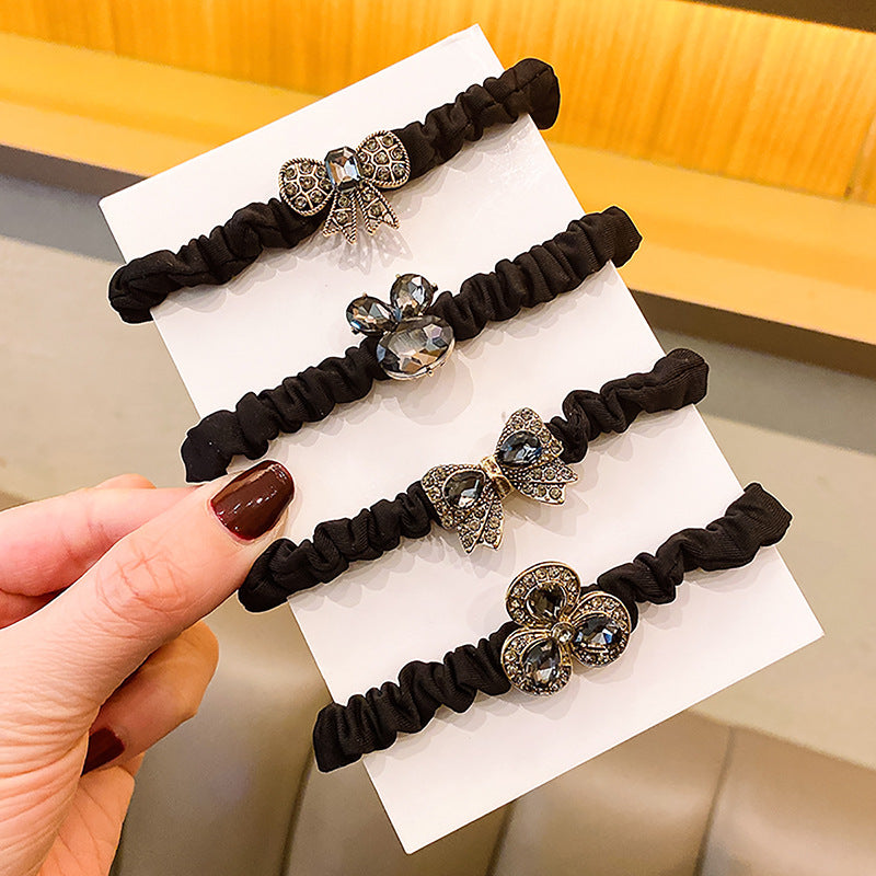 Wholesale Alloy Rhinestone Hair Scrunchies ACC-HS-Huidi026