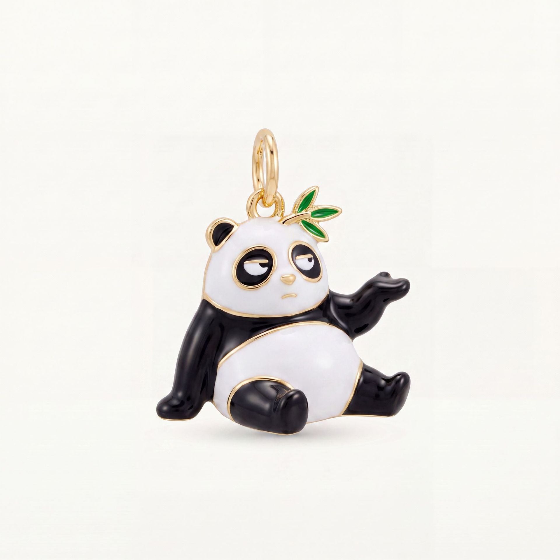 Wholesale Copper Enamel Animal Pendant Charm Cute Lamb Panda Rabbit DIY Jewelry Accessory
