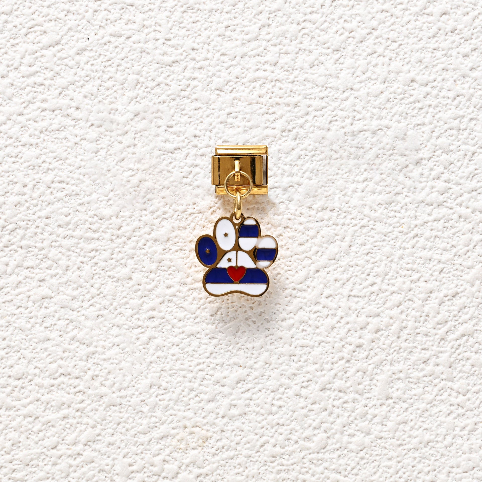 Wholesale Italian Charm Bracelet 9mm DIY dog paw series Creative Stainless Steel Composable Bracelet