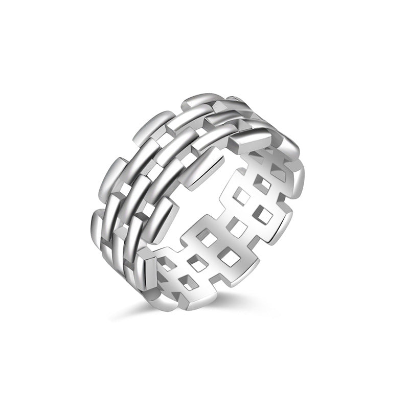 Wholesale  titanium steel casting ring does not fade couple pair ring