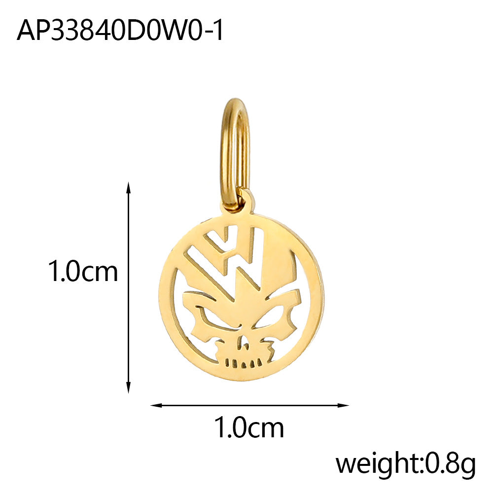 Wholesale  stainless steel skull head pendant